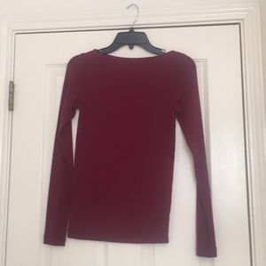 Long-Sleeve Red Top